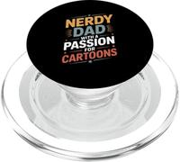 Nerdy Dad With A Passion For Cartoons Anime PopSockets PopGrip for MagSafe