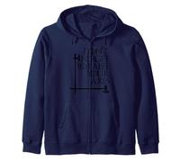 Nerdy Don't Forget to Label Your Axes Math Teacher Geek Bk Zip Hoodie