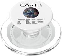 Nerdy Earth Astronomy Science Planets Solar System Facts Blk PopSockets PopGrip for MagSafe