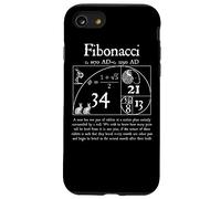 Nerdy Fibonacci Quote Golden Spiral Algebra Math Teacher Case for iPhone SE (2020) / 7/8