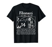 Nerdy Fibonacci Quote Golden Spiral Algebra Math Teacher T-Shirt