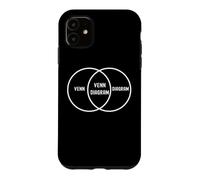Nerdy Funny Venn Diagram Probability Statistics Math Teacher Case for iPhone 11