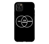 Nerdy Funny Venn Diagram Probability Statistics Math Teacher Case for iPhone 11 Pro Max