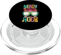 Nerdy Girl Rock Geek Magical Funny Nerd Gamer G hic PopSockets PopGrip for MagSafe