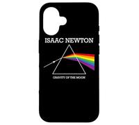 Nerdy Isaac Newton Prism Gravity of the Moon Rock Music Geek Case for iPhone 16