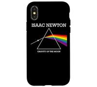 Nerdy Isaac Newton Prism Gravity of the Moon Rock Music Geek Case for iPhone X/XS