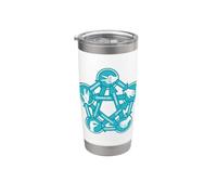 Nerdy Rock Paper Scissors Lizard Game Graph Math Teacher Stainless Steel Insulated Tumbler
