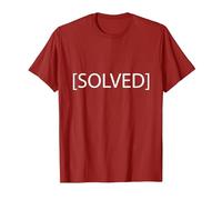 Nerdy Solved Computer Science Troubleshooting T-Shirt, Men, Cranberry Red, XX-Large