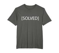 Nerdy Solved Computer Science Troubleshooting T-Shirt, Men's Big and Tall, Asphalt Grey, 3X Tall