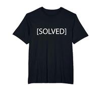 Nerdy Solved Computer Science Troubleshooting T-Shirt, Men's Big and Tall, Black, 6X Tall