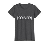 Nerdy Solved Computer Science Troubleshooting T-Shirt, Women, Dark Heather Grey, 3X-Large