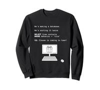 Nerdy SQL Santa Clause Joke Christmas Design for Data Nerds Sweatshirt