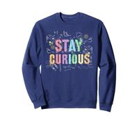Nerdy STAY CURIOUS Science Biology Crew Teacher Think Geek Sweatshirt