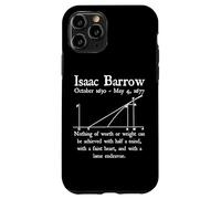 Nerdy Vintage Isaac Barrow Calculus Algebra Math Teacher Case for iPhone 11 Pro