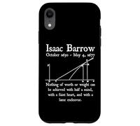 Nerdy Vintage Isaac Barrow Calculus Algebra Math Teacher Case for iPhone XR