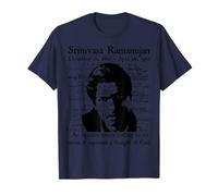 Nerdy Vintage Ramanujan Mathematics Quote Math Teacher Black T-Shirt