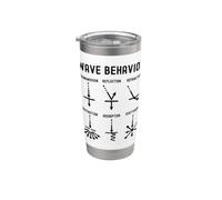 Nerdy Vintage Wave Behavior Physics Science Teacher Geek Stainless Steel Insulated Tumbler