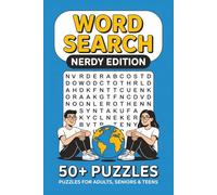 Nerdy Word Search Puzzle Book: Word Searches with Easy to Read Print about Nerd Culture, Science, Tech, Comics, and More | 6x9 inches, 110 pages | 50+ Puzzles for Nerds, Students, and Puzzle Fans