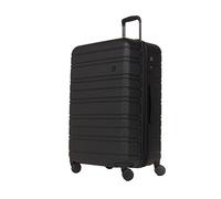 Nere - Stori - ABS Hard-Shell Suitcase Collection - 8-Spinner Wheels - Self-Repairing Zip - Built-in TSA Combination Lock - Expanding Luggage (Black, Large)