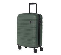 Nere - Stori - ABS Hard-Shell Suitcase Collection - 8-Spinner Wheels - Self-Repairing Zip - Built-in TSA Combination Lock - Expanding Luggage (Khaki, Cabin Bag)