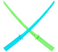 Nereds 2 PCS 3D Printed Gravity Retractable Samurai Sword Creative Decompression Tricky Toy Plastic Katana Sword Toy Fake Weapon Samurai Sword Cosplay Model Toys