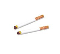 Nereds 2Pcs Fake Lit Cigarettes False Cigarettes with Realistic Look Fake theatrical stage cigarettes for Prank Props Party Supplies