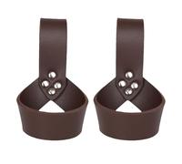 Nereds 2Pcs Leather Axe Holster Viking Weapons Holder Strap Axe Head Cover Axe Protector Case for Hammers Axes