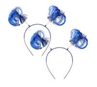 Nereds 2Pcs Ponytail Headband Party Accessory Headband Props Cosplay Outfit for Fairy Costume Halloween(Blue)