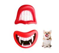 Nereds 2pcs Silicone Pet Chew Toys Big Mouth Cartoon Lips for Party Favor Halloween Costume Masquerade