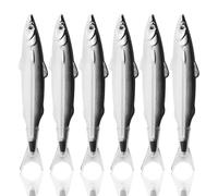 Nereds 6PCS Salted Fish Black Ballpoint Pens Novelty Fish Pens Creative Ballpoint Pens Fish Styling Writing Pens Unique Fish Shape Design Writing Tools for Ocean Stationery Decor