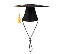 Nereds Gold Pet Graduation Cap Decorative Adjustable Graduation Hat Set Pet Graduation Costume Accessories Small Animal Bachelor Hat Cupcake Toppers.