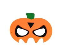 Nereds Halloween Felt Masks Felt Elastic Cartoon Mask Role Playing Masks for Party Masquerade Birthdays Theme Party Favors (Pumpkin)