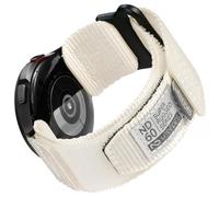 Nereides 20mm Watch Strap Compatible with Samsung Galaxy Watch 7 6 5 4 FE 40mm 44mm/6 4 Classic/5 Pro, Nylon Sport Band Compatible with Garmin Vivoactive 6 5 3/Forerunner 645 55 245 (L, Beige)