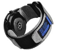 Nereides 22mm Watch Strap Compatible with Samsung Galaxy Watch 3 45mm/Watch 46mm/Gear S3, for Amazfit GTR/Huawei GT/Garmin Venu, Nylon Replacement Sports Band for Men Women (Grey)