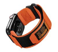 Nereides Compatible with Apple Watch Straps Series 11 10 9 8 7 6 5 4 SE 3/2/1 Ultra 3/2/1, Nylon Sport Replacement Band for iWatch Strap 46mm 45mm 44mm 49mm (XL, Orange)