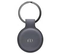 Nereides PU Leather Case Compatible with Airtag Holder, Anti-Scratch Keyring with buckle, Full Protective Cover for Key/Cat/Dog (Grey)
