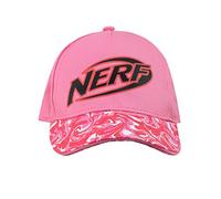 Nerf Baseball Cap Kids Camouflage Hat for Girls Pink One Size
