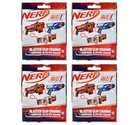 Nerf - Blind Bag Party Favour Sets - Blaster Clip Keychain/Charms - Pack of 4