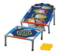 Nerf Bounce N Score Target Toss Game Set,Indoor & Outdoor Fun, 6 Soft Foam Balls & Scoring Target, Perfect for Kids and Adults Ages 6 Plus