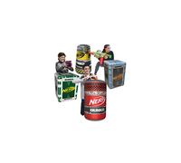 Nerf Bunkr BKN-3324 NERF BUNKR Competition Pack - 4 Inflatables for Use with All Indoor and Outdoor Zones Game Fields-Features Battle Cards, Traffic