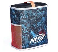 Nerf Bunkr BKN-3427 Ready Reload Bag - Licenced Nerf Storage Solution for Extra Darts and Accessories - Features Lightweight, Easy Access Side Pockets, Carry Handle and Zipper, 8+ Years