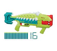 Nerf DinoSquad Armorstrike Dart Blaster, 16 Darts, Indoor and Outdoor Games, Dinosaur Toys for 8 Year Old Boys and Girls and Up