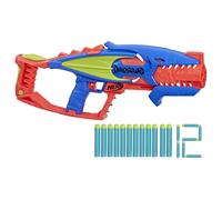 NERF DinoSquad Terrodak 4 Blasting Storage 12 Elite Dart Foam Blasters Dinosaur Toys for Kids Outdoor Games