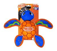 Nerf Dog 11in Extreme Edge Tough Plush Chew Turtle -Blue/Orange/Green