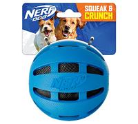 Nerf Dog Crunchable Rubber Ball, 4-Inch, Blue