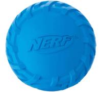 Nerf Dog Dog Toy Rubber Ball with Tyre Tread and Squeaky Sound, Assorted Colour