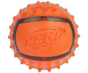 Nerf Dog Dog Toy TPR Spike Ball Thermostatic Rubber 6.3 cm Blue/Orange