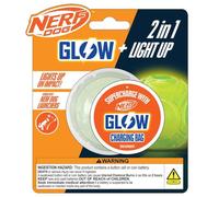 Nerf Dog Glow Ball Dog Toy with Interactive LED, Lightweight, Durable and Water Resistant, 2.5 Inches, for Small/Medium/Large Breeds, Single Unit, No Color