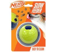 Nerf Dog Puzzle Feeder Ball For Solo Play Sessions - Blue & Green