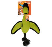 Nerf Dog Large Nylon Launching Duck with Interactive Design, Green